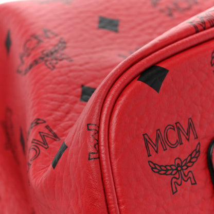 MCM Visetos Large Liz Reversible Shopper Tote Ruby Red 16 of 21