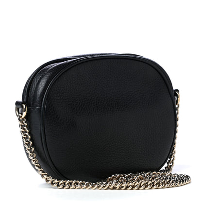 Gucci Pebbled Calfskin Mini Soho Chain Bag Black 2 of 4