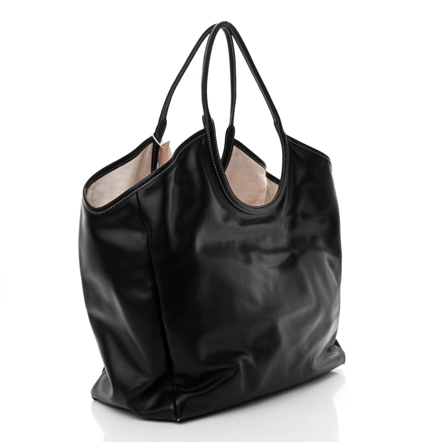 Miu Miu Soft Calf Softy Large Ivy Tote Bag Black 3 of 10