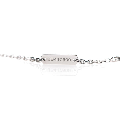 Van Cleef & Arpels 18K White Gold Mother of Pearl Vintage Alhambra Pendant Necklace 5 of 6