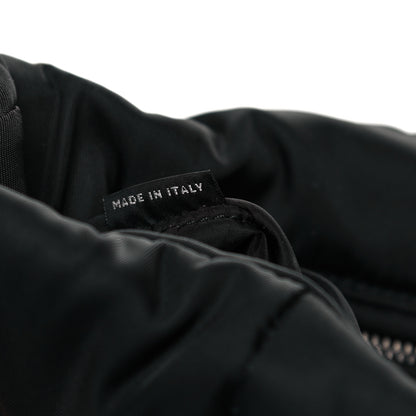 Prada Tessuto Nylon Bomber Sound Chain Flap Shoulder Bag Black 6 of 10
