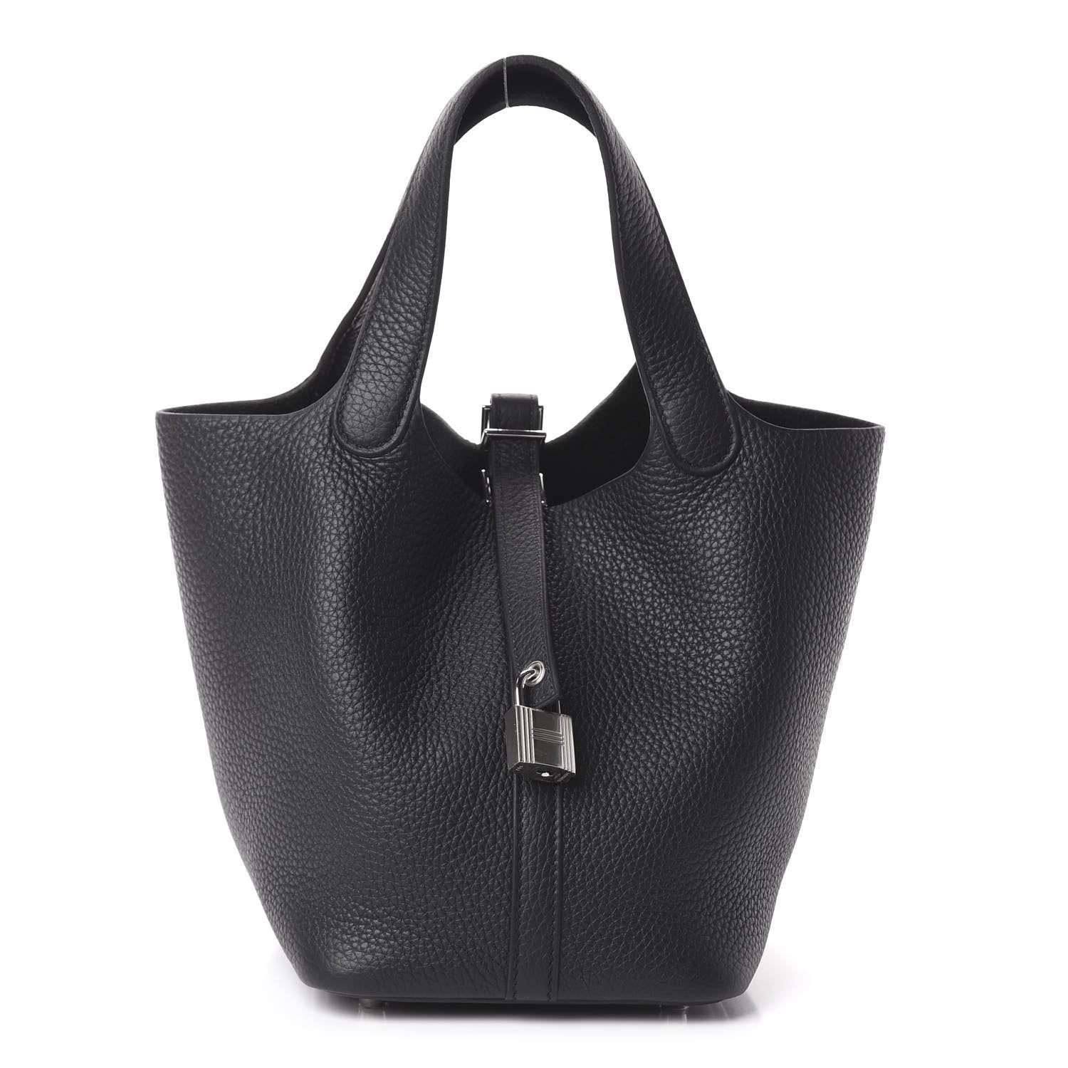 Hermes Taurillon Clemence Picotin Lock 18 PM Black 1 of 9