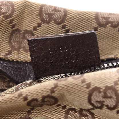 Gucci GG Monogram Double Pocket Belt Bag Dark Brown 8 of 10