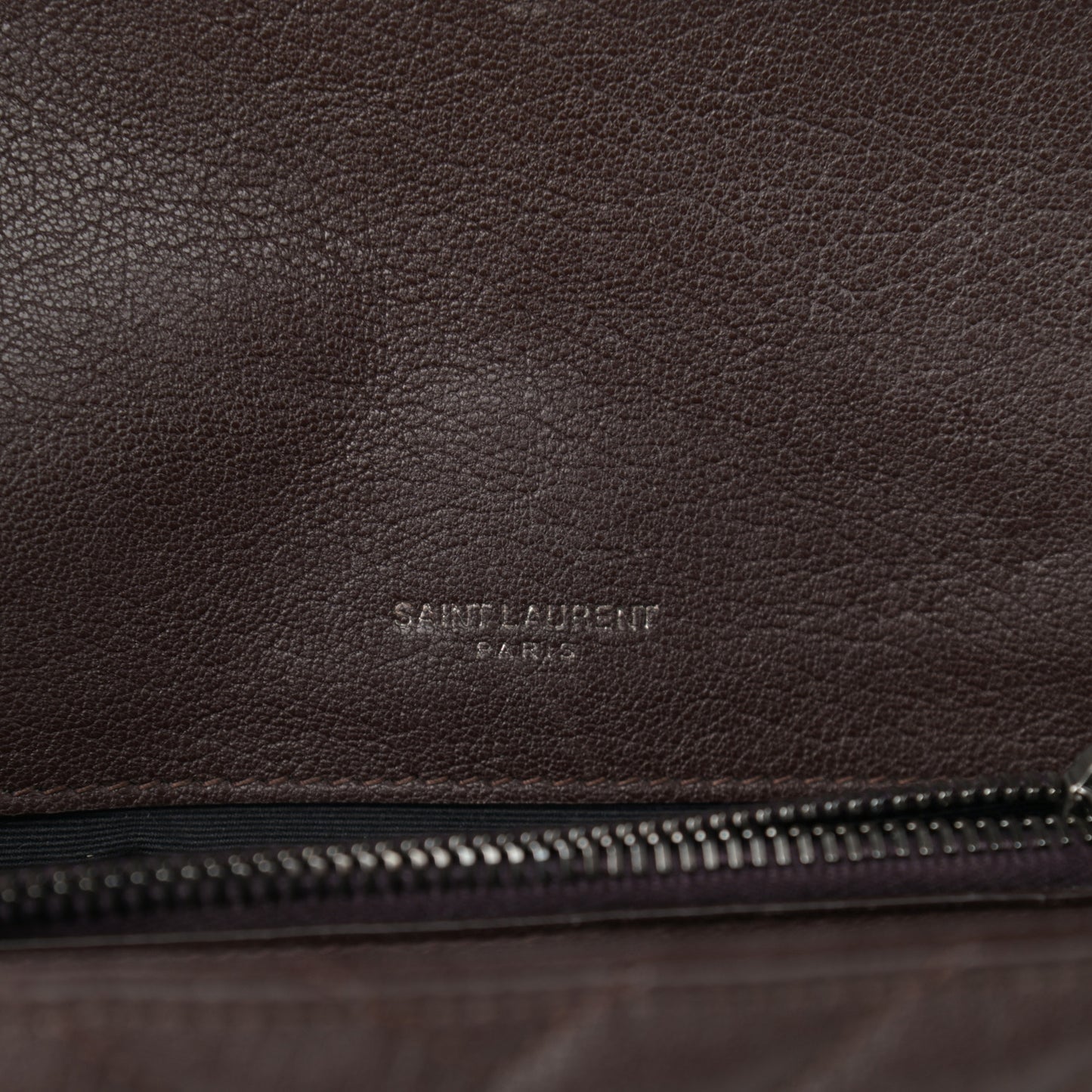 Calfskin Matelasse Chevron Monogram Medium College Bag Faggio
