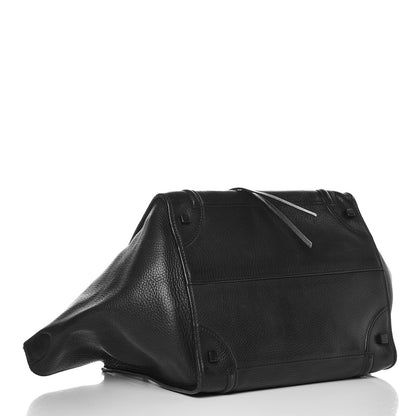 Celine Supple Calfskin Medium Phantom Luggage Black 4 of 17