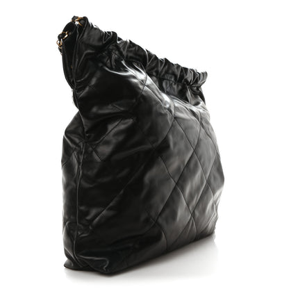 Chanel Calfskin Quilted Large Chanel 22 Black White 4 of 11