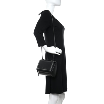 Givenchy Calfskin Chain Detail Mini Pandora Box Crossbody Bag Black 2 of 5