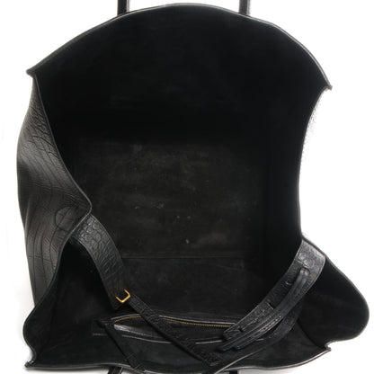 Celine Stamped Crocodile Large Phantom Luggage Black 5 of 8