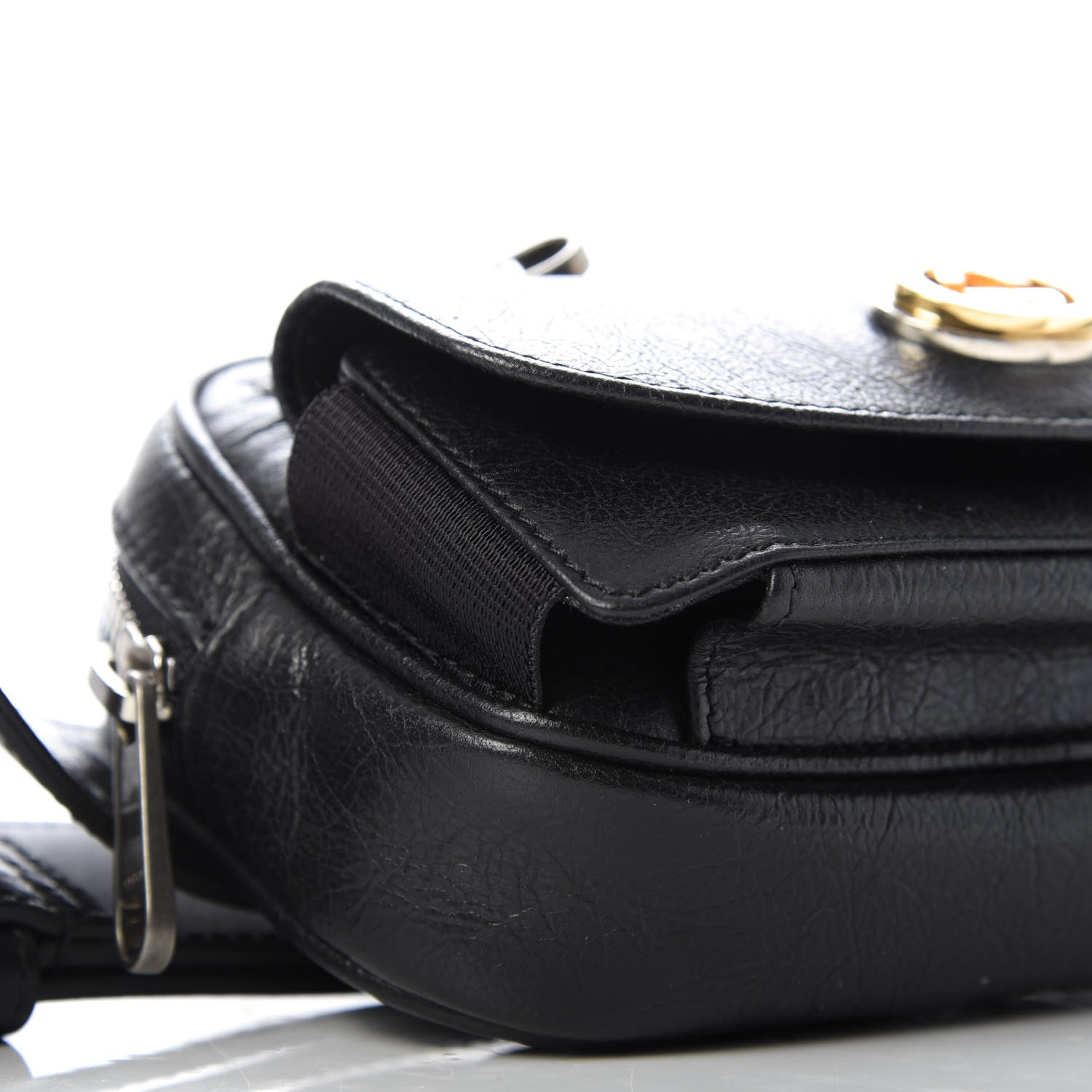 Gucci Fluffy Calfskin Mini Morpheus Belt Bag 90 36 Black 6 of 9