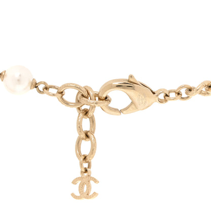 Chanel Enamel Pearl Bead CC Long Necklace Black Gold 4 of 4