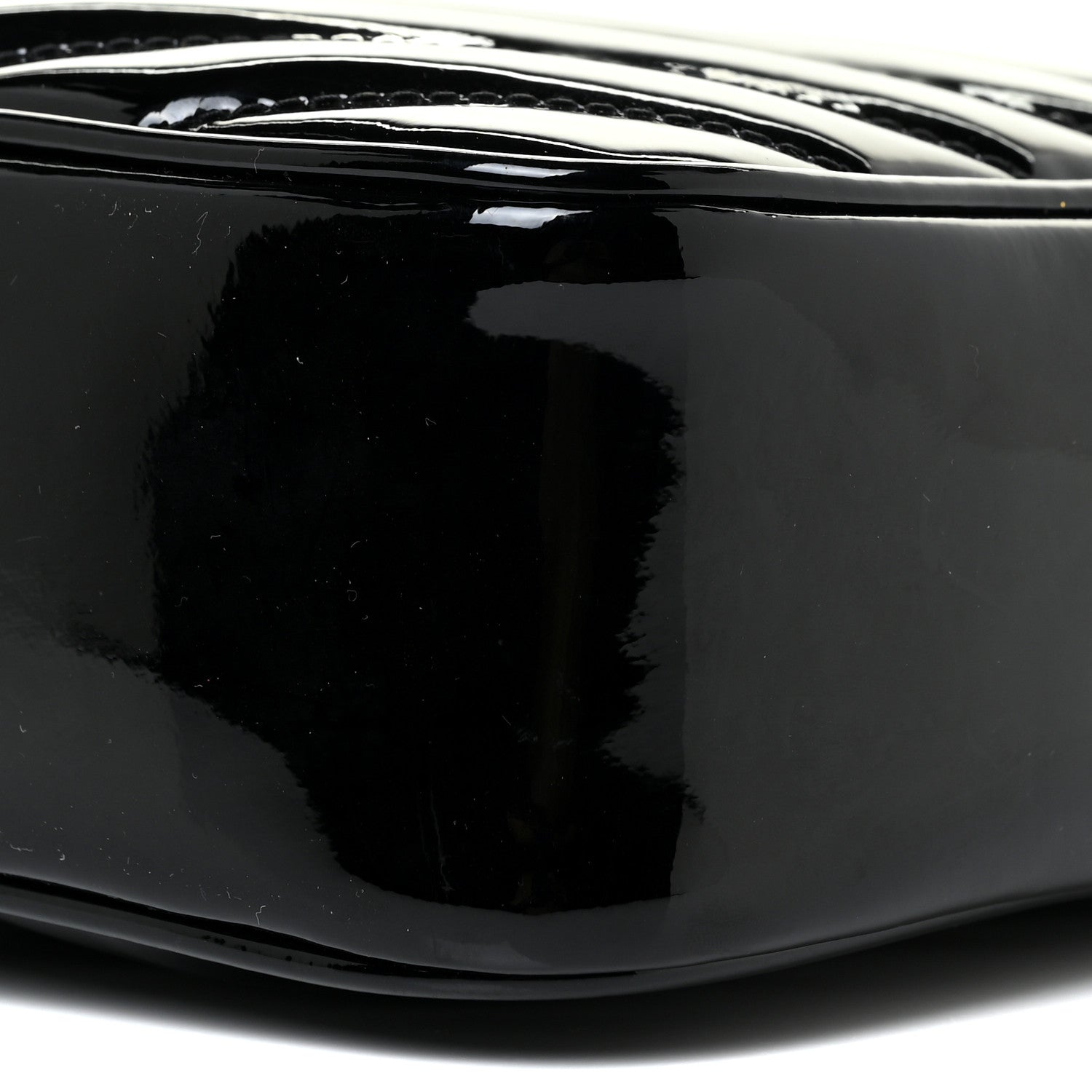 Saint Laurent Patent Calfskin Matelasse Monogram Lou Camera Bag Black 9 of 13