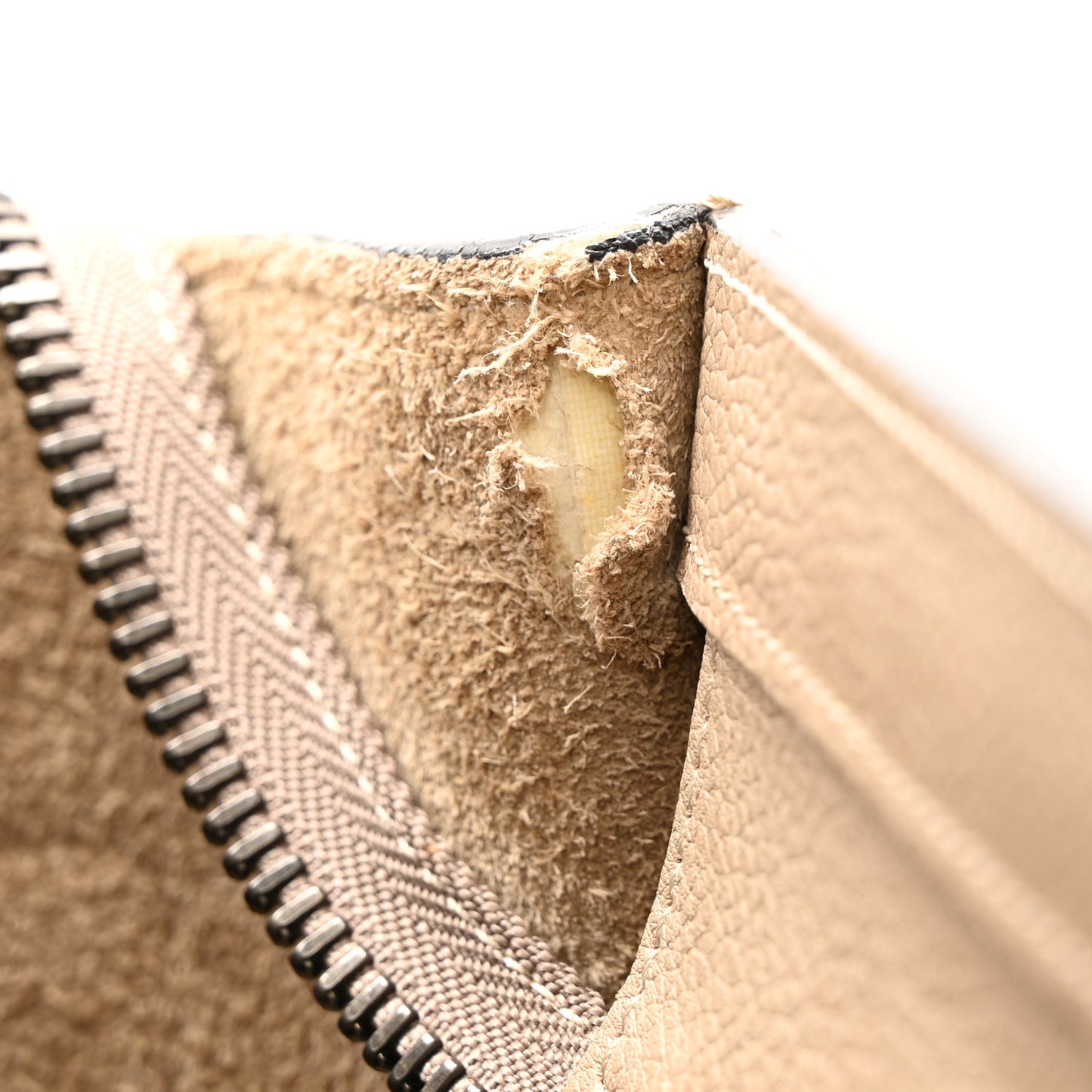 Drummed Calfskin Micro Luggage Dune