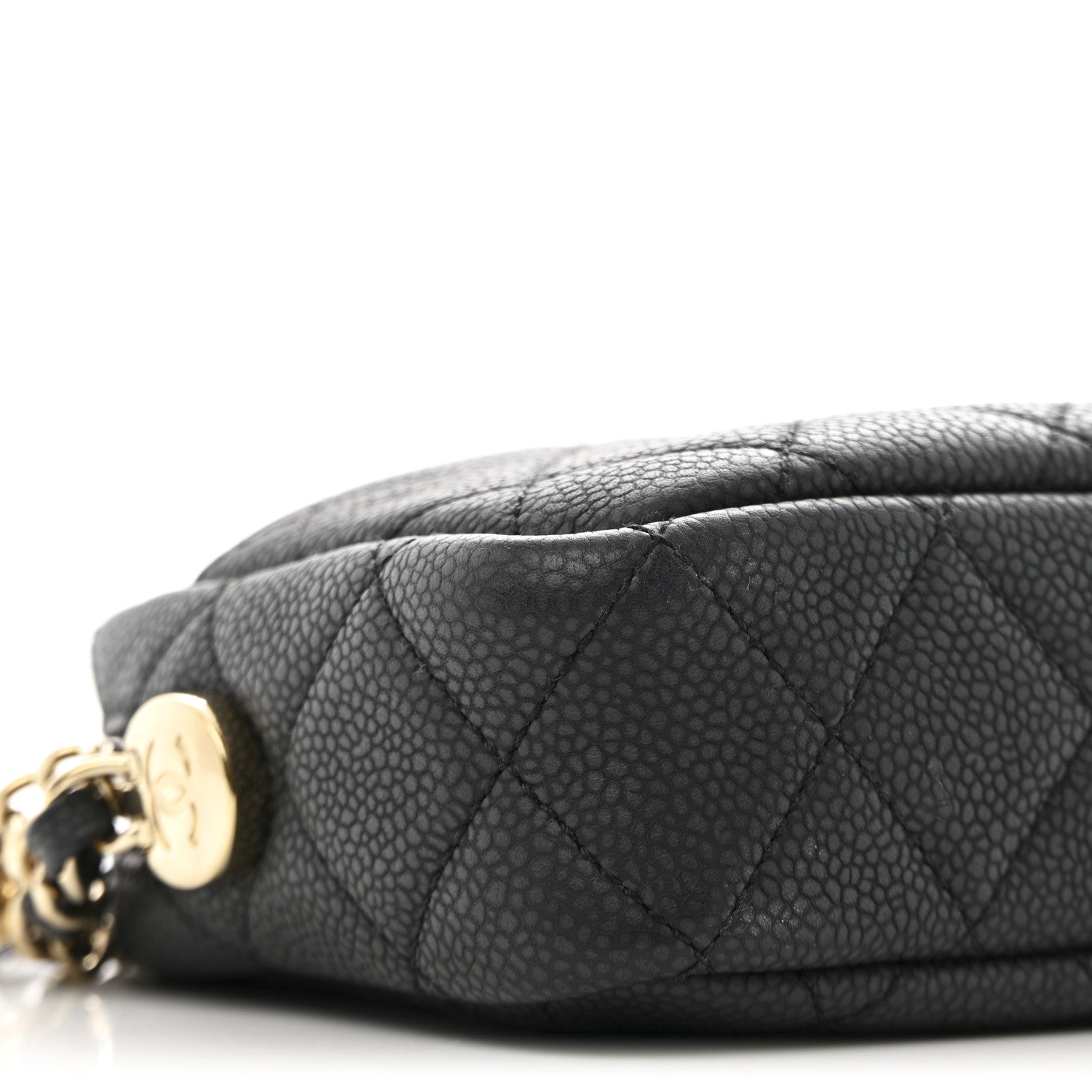 Chanel Iridescent Caviar Quilted Mini Coco Tassel Camera Case Black 9 of 10