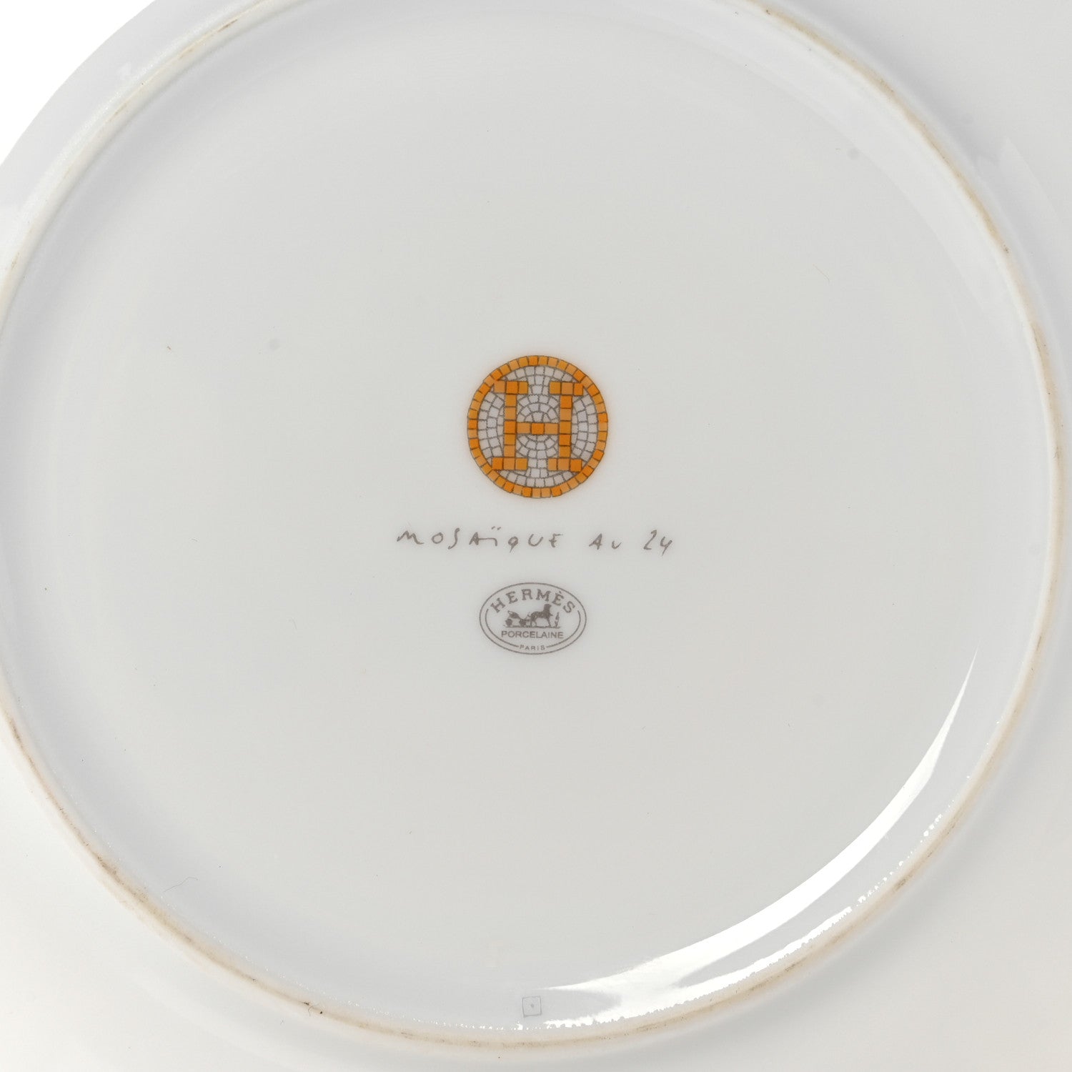 Hermes Porcelain Mosaique au 24 Dessert Plate Set of 2 6 of 8