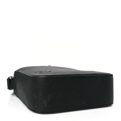 Burberry Pebbled Calfskin Logo Embossed Thornton Messenger Bag 4 of 8