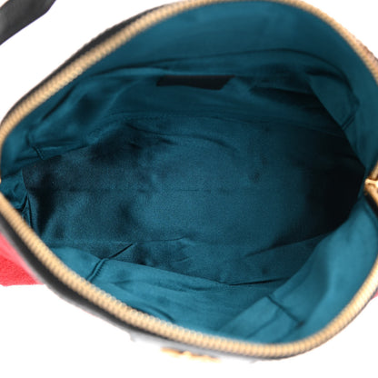Gucci Suede Patent Web GG Small Ophidia Dome Shoulder Bag Hibiscus Red 5 of 8