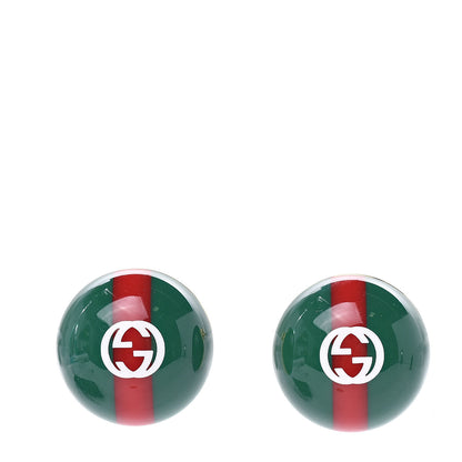 Gucci Resin Web Stud Earrings 1 of 4
