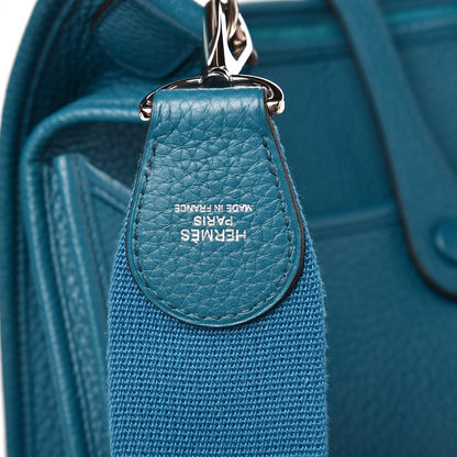 Hermes Taurillon Clemence Evelyne III PM Bleu Izmir 8 of 8
