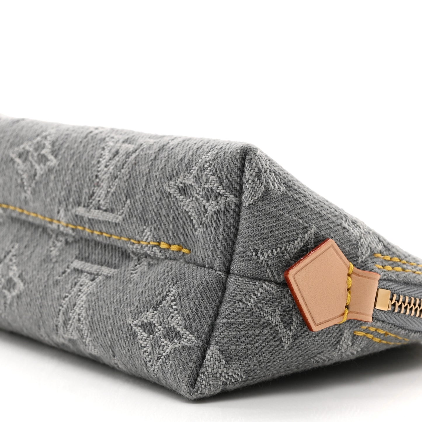 Denim Monogram Pochette Cosmetique PM Cloudy Grey