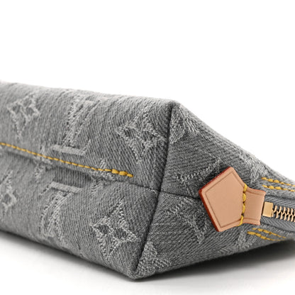 Louis Vuitton Denim Monogram Pochette Cosmetique PM Cloudy Grey 8 of 8