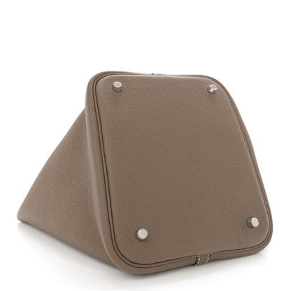 Hermes Taurillon Clemence Picotin Lock 22 MM Etoupe 4 of 10