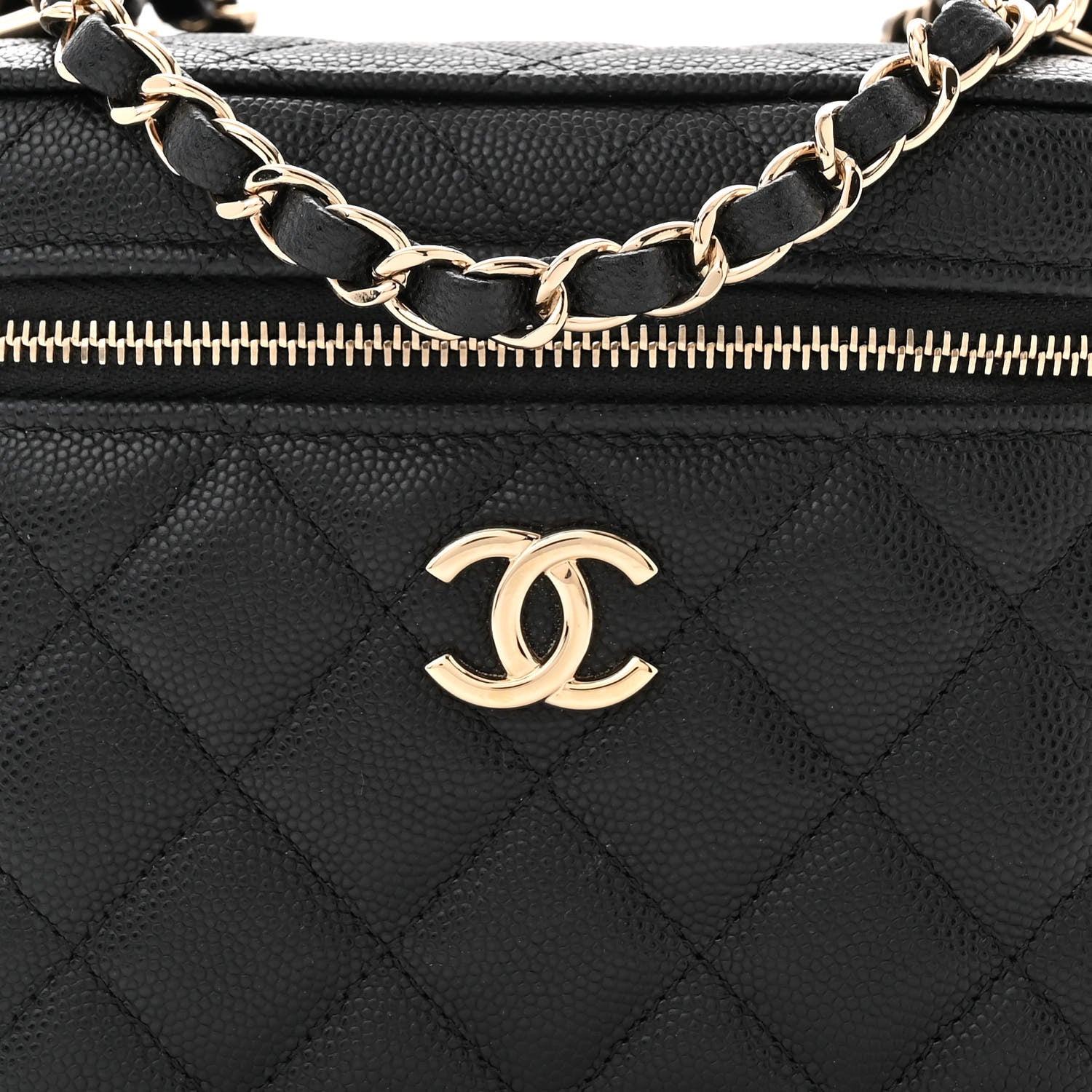 Chanel Caviar Quilted Small CC Vanity Case Black 8 of 14