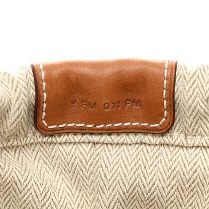 Hermes Canvas Barenia Fourbi 25 MM Pouch Naturel Fauve 7 of 7