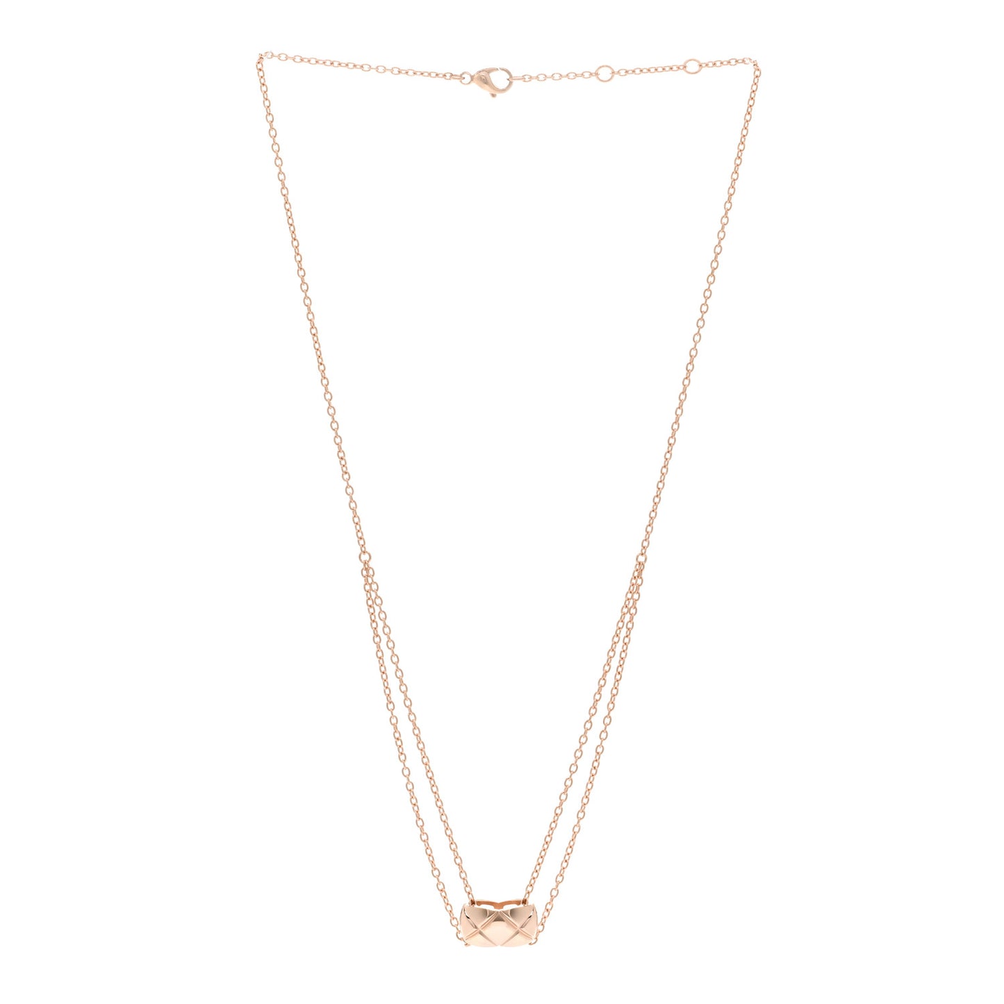 18K Beige Gold Coco Crush Pendant Necklace
