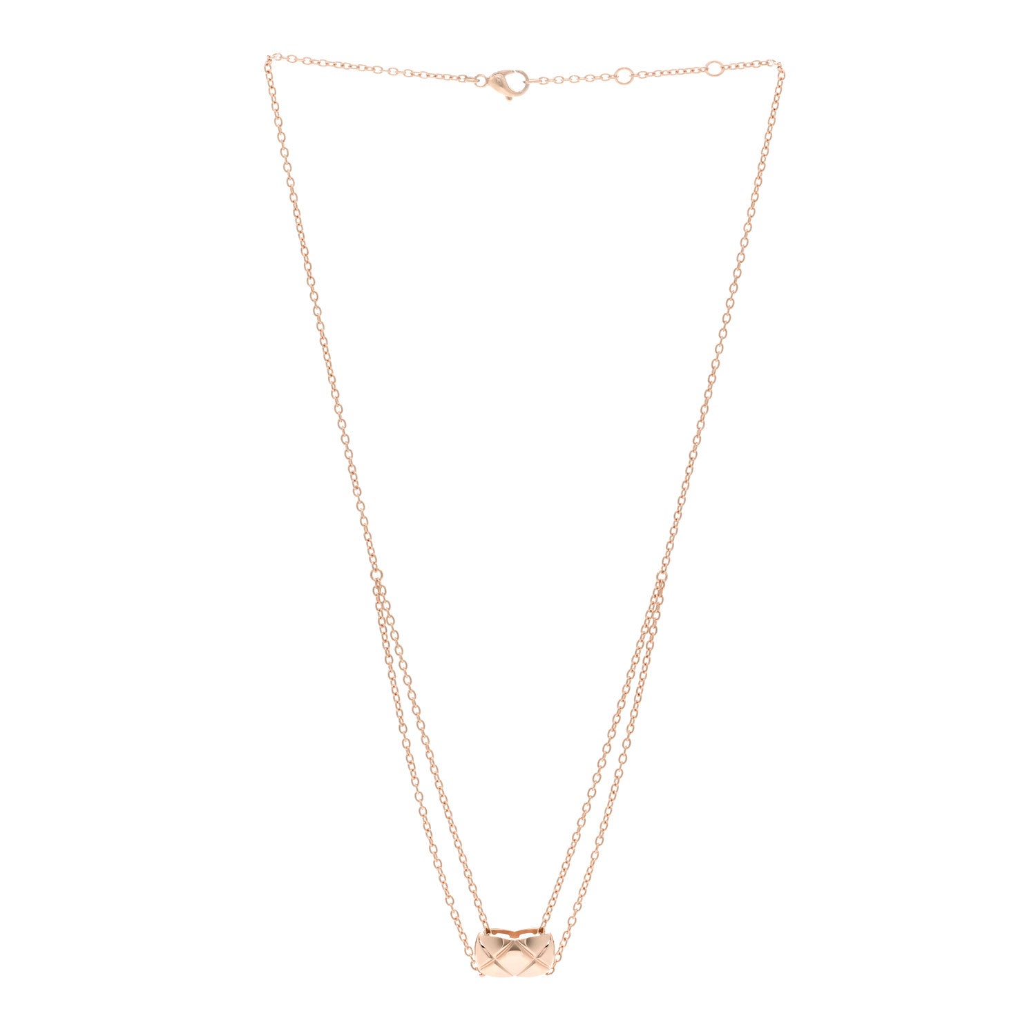 Chanel 18K Beige Gold Coco Crush Pendant Necklace 3 of 5