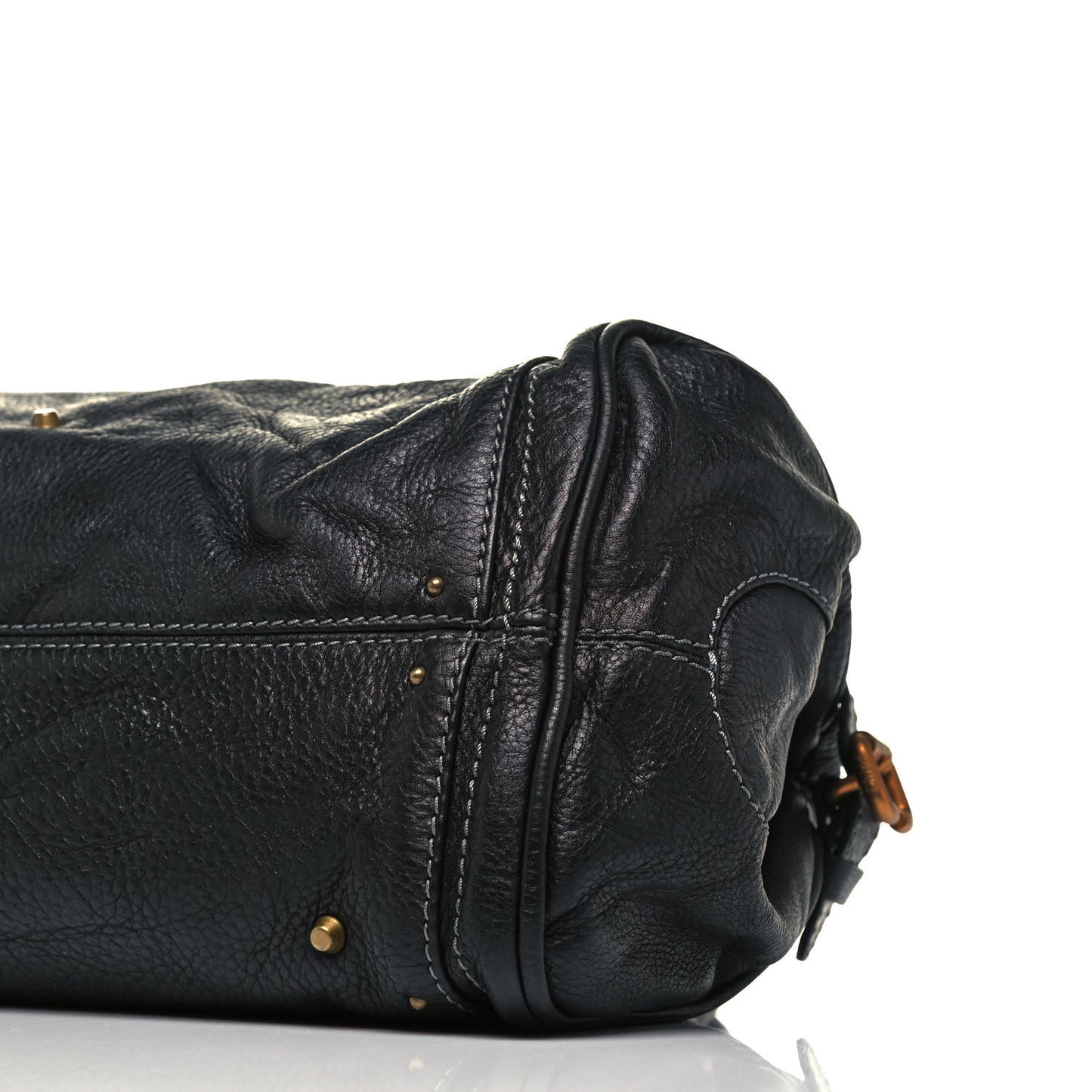 Calfskin Medium Paddington Satchel Black