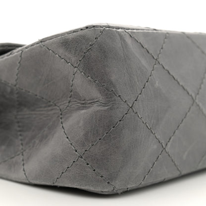 Chanel Aged Calfskin Quilted 50th Anniversary 2.55 Reissue 227 Flap Grey 9 of 17