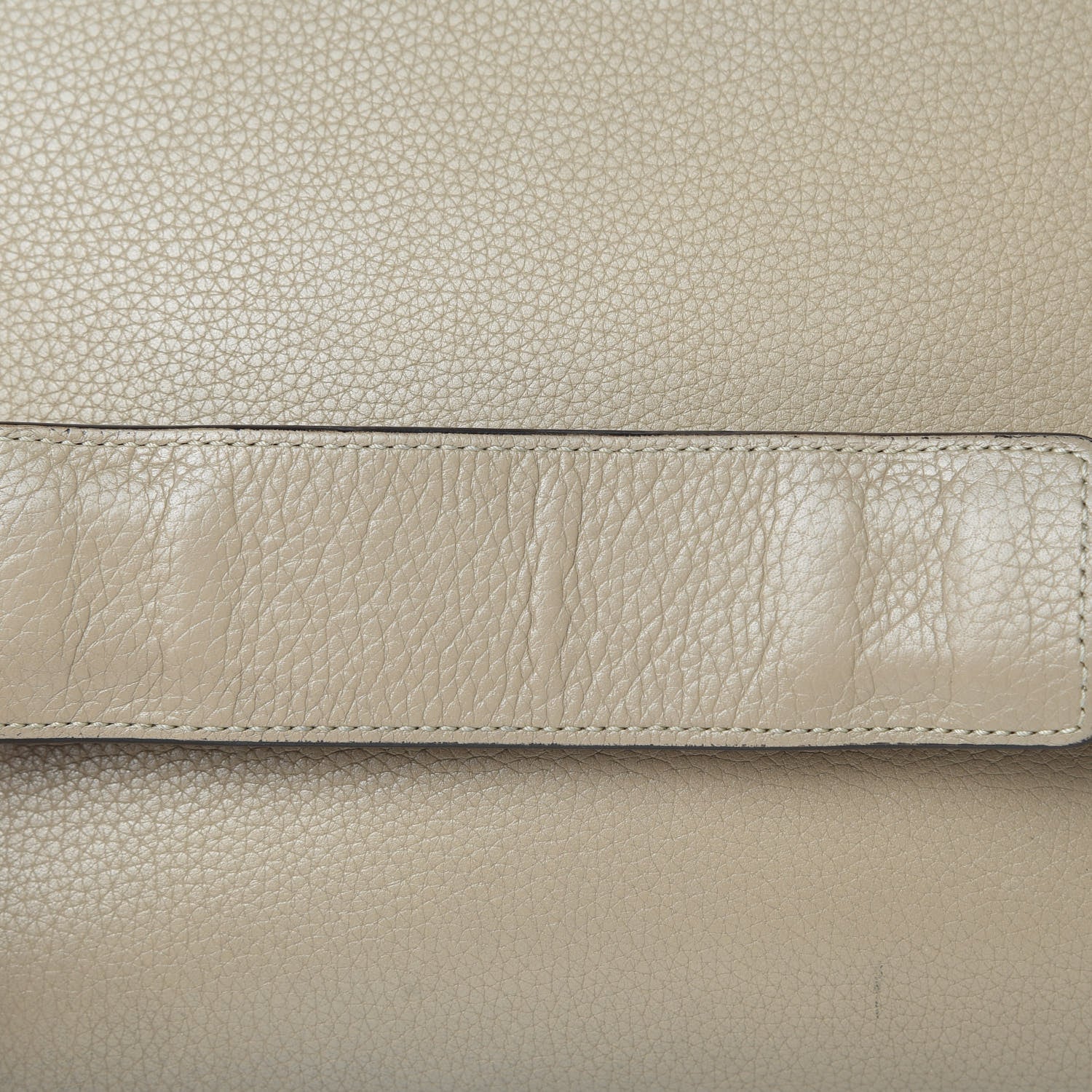 Celine Drummed Calfskin Suede Medium Trapeze Dune 16 of 16