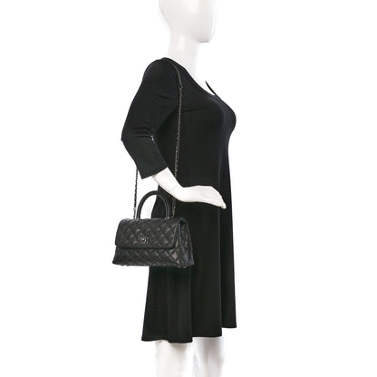 Chanel Caviar Quilted Mini Coco Handle Flap Black 2 of 10