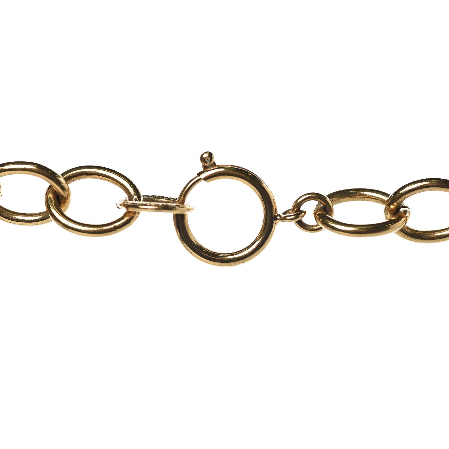 Chanel Hammered CC Long Necklace Gold 4 of 4