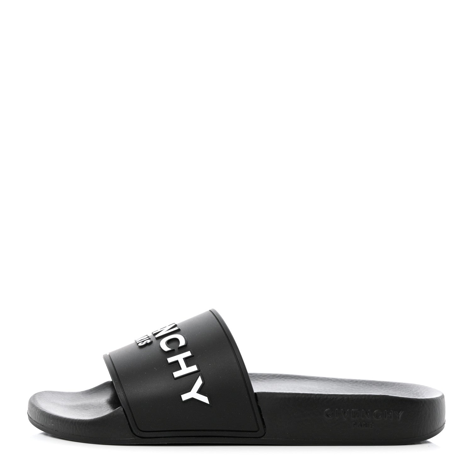 Givenchy Rubber Logo Pool Slide Sandals 39 Black 1 of 11
