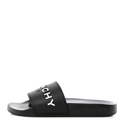 Givenchy Rubber Logo Pool Slide Sandals 39 Black 1 of 11