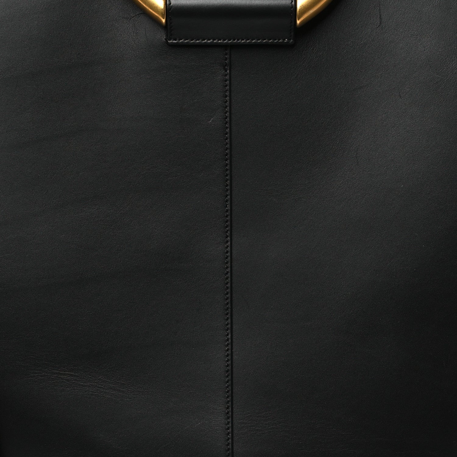 Saint Laurent Smooth Calfskin Maxi Trapezoid Shopping Tote Black 8 of 11