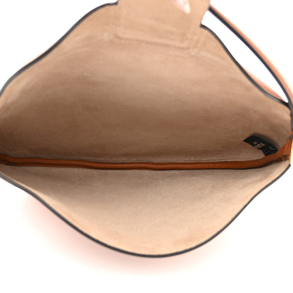 Fendi Vitello Grace Suede Small Croissant Hobo Brandy 5 of 11