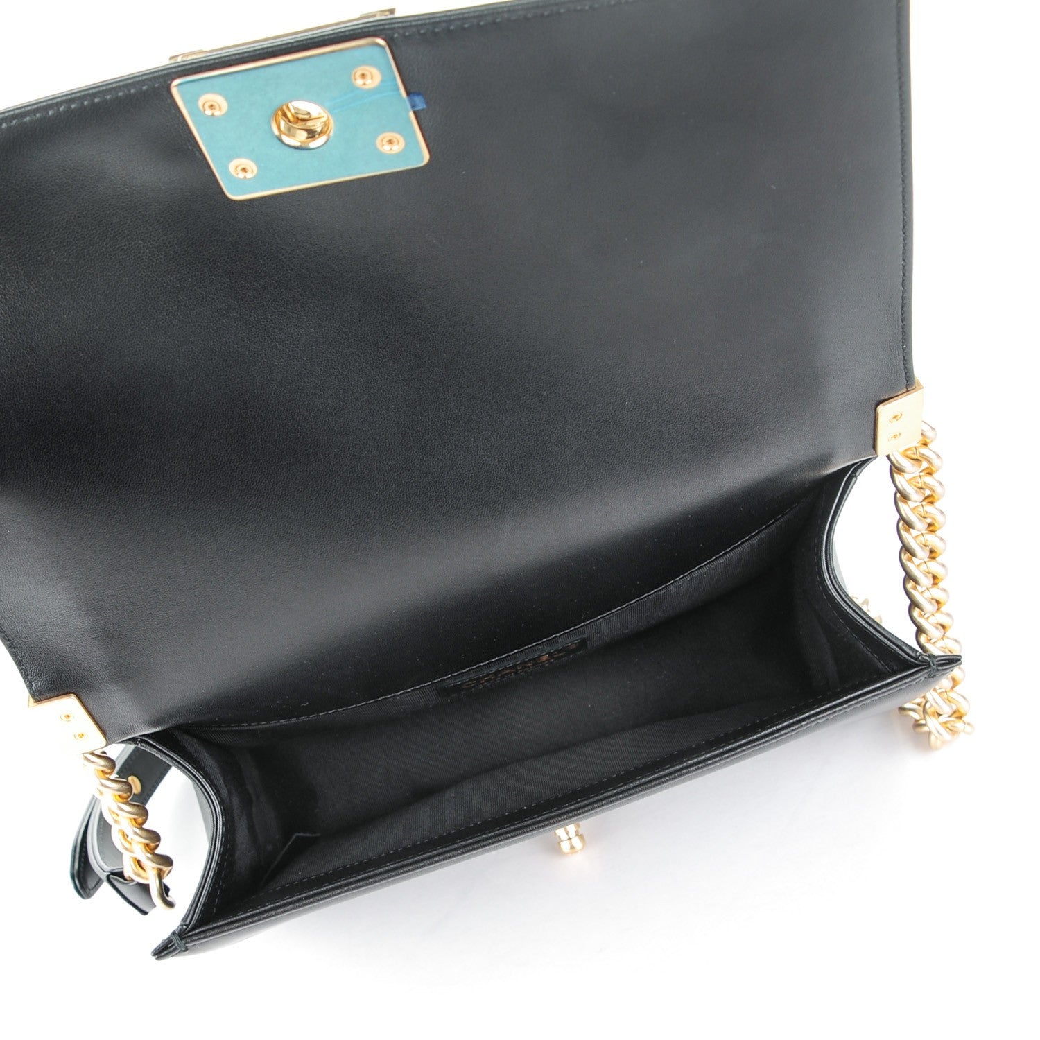 Chanel Lambskin Quilted Medium Boy Flap Black 5 of 7