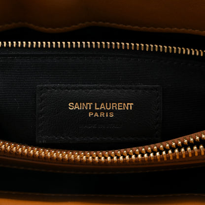 Saint Laurent Calfskin Y Quilted Monogram Medium Loulou Chain Satchel Natural Tan 6 of 10