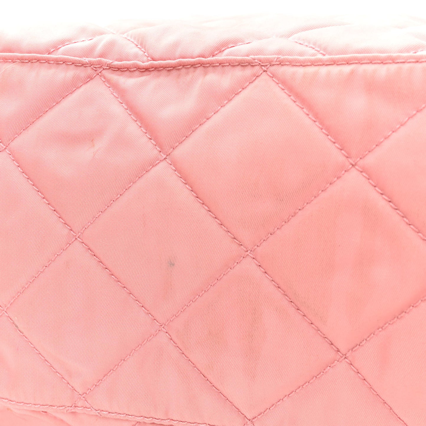 Tessuto Nylon Quilted Shoulder Bag Rosa Black