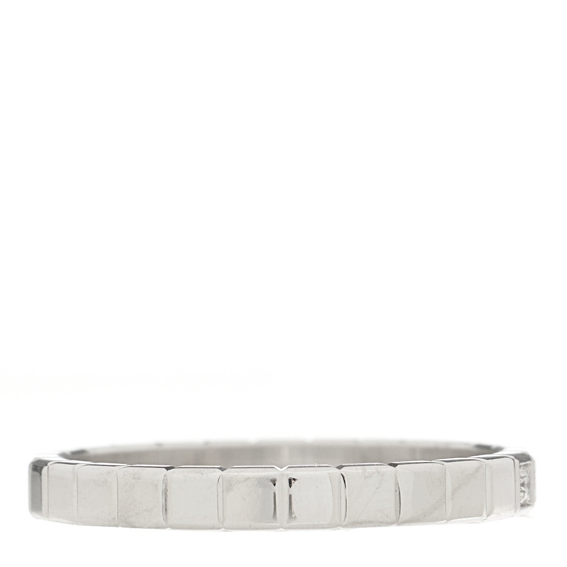 Chopard 18K White Gold Diamond Ice Cube Half Set Band Ring 53 6.5 2 of 7