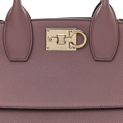 Salvatore Ferragamo Calfskin Large Studio Bag Caraway Seed 8 of 10