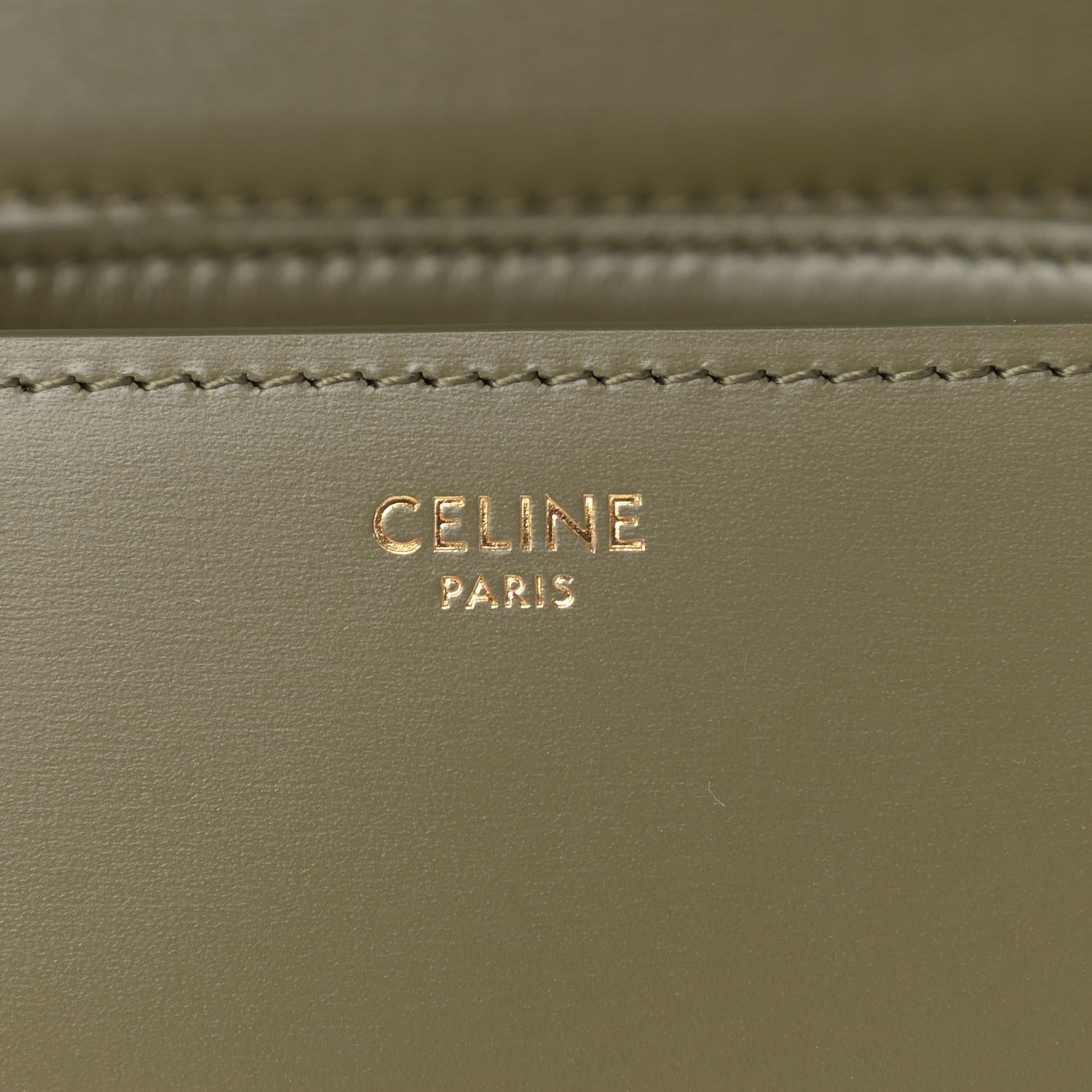 Celine Box Calfskin Small Classic Box Flap Bag Army Green 6 of 9