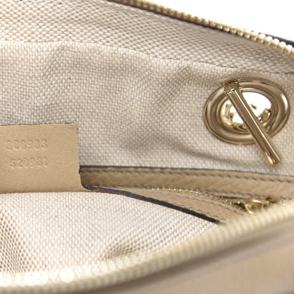 Gucci Pebbled Calfskin Small Soho Bowler Camelia 9 of 12