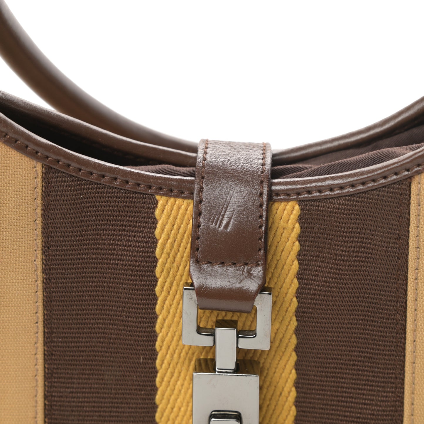 Canvas Web Small Jackie O Hobo Brown