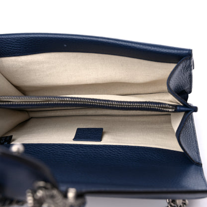 Gucci Dollar Calfskin Crystal Small Dionysus Shoulder Bag Blue Agata Montana Sapphire 5 of 10