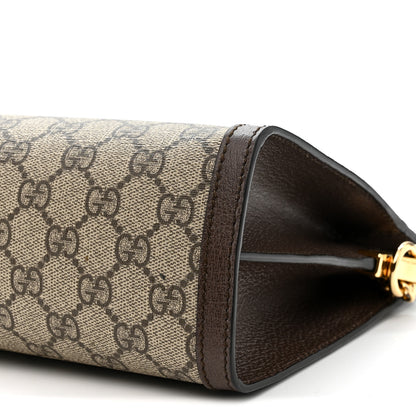 Gucci GG Supreme Monogram Web Medium Ophidia Chain Shoulder Bag Brown 10 of 10