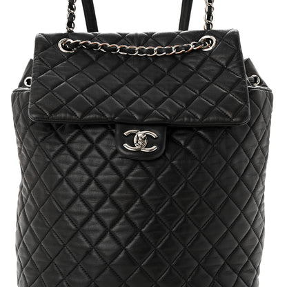 Chanel Calfskin Quilted Large Urban Spirit Backpack Black 8 of 12