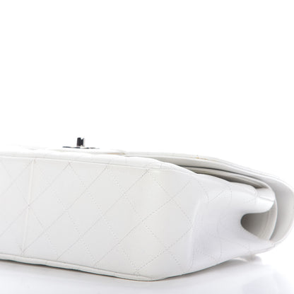 Chanel Caviar Quilted Jumbo Double Flap White 8 of 14